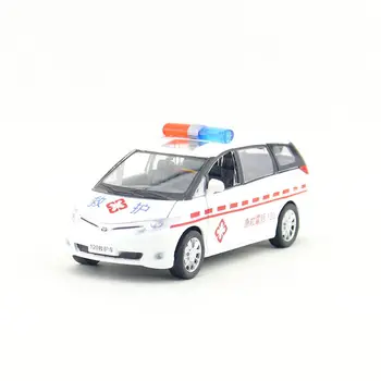 

1:32 Scale/DieCast Metal Toy/Toyota PREVIA Ambulance/Sound & Light/Pull Back Educational Collection/Festival Gift For Children