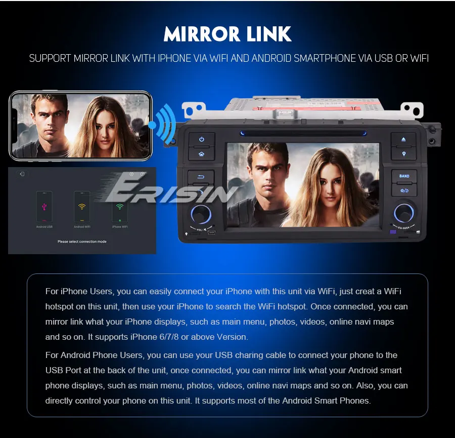 Sale 7" Android 9.0 OS Car DVD Multimedia GPS Radio for BMW E46 1998-2006 (318/320/325) & BMW M3 1998-2006 with Split Screen Support 11