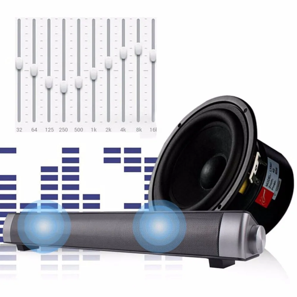 

Wireless Bluetooth Home Theater Soundbar Bluetooth Subwoofer MP3 Multimedia Speaker System With LED Indicator