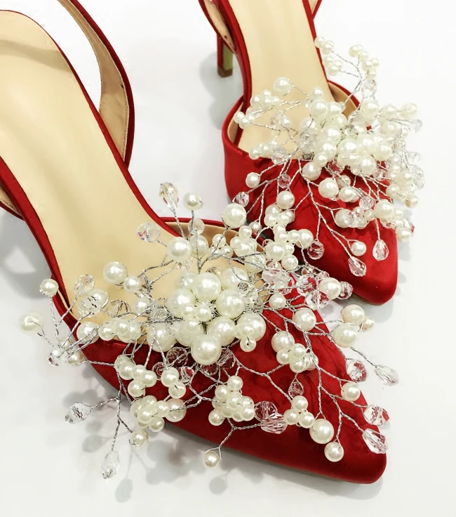 Perla Diamante Señora De Mujeres Tacón Boda Sandalias Ol 2019 Dulce Soltera Fiesta Alto rojo Zapatos Nuevo Mujer Bomba lavanda blanco Delgada Marfil Punta vPfEnIw