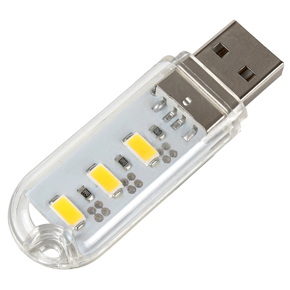 Mobile Power Computer USB Port font b LED b font Night Light Lamp USB Charging White