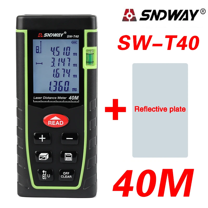 SNDWAY SW-T40 цифровой лазерный дальномер 40 м лазерный дальномер Рулетка Trena Diastimeter