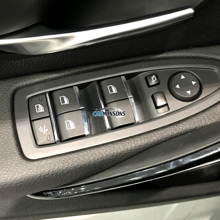 

Door Windows Lift Button Stickers Trim Cover Accessories for BMW 1 2 3 4 5 7 Series X1 X3 X4 F20 F22 F30 F32 F10 F01 E84 F25 F26