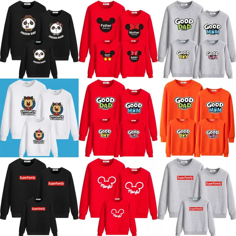 

Christmas Sweater Mommy and Me Family Matching Clothes Tshirt Sets Mom Dad Son Baby Girls Family Look Outfits 2 Style CA3371