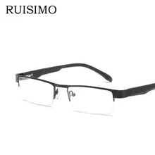 Металлический корпус с плоскими стеклами и половинной рамкой для чтения очки при дальнозоркости, женские очки для мужчин усталости Gafas+ 1,0+ 1,5+ 2,0+ 2,5+ 3,0+ 3,5+ 4,0 читателя