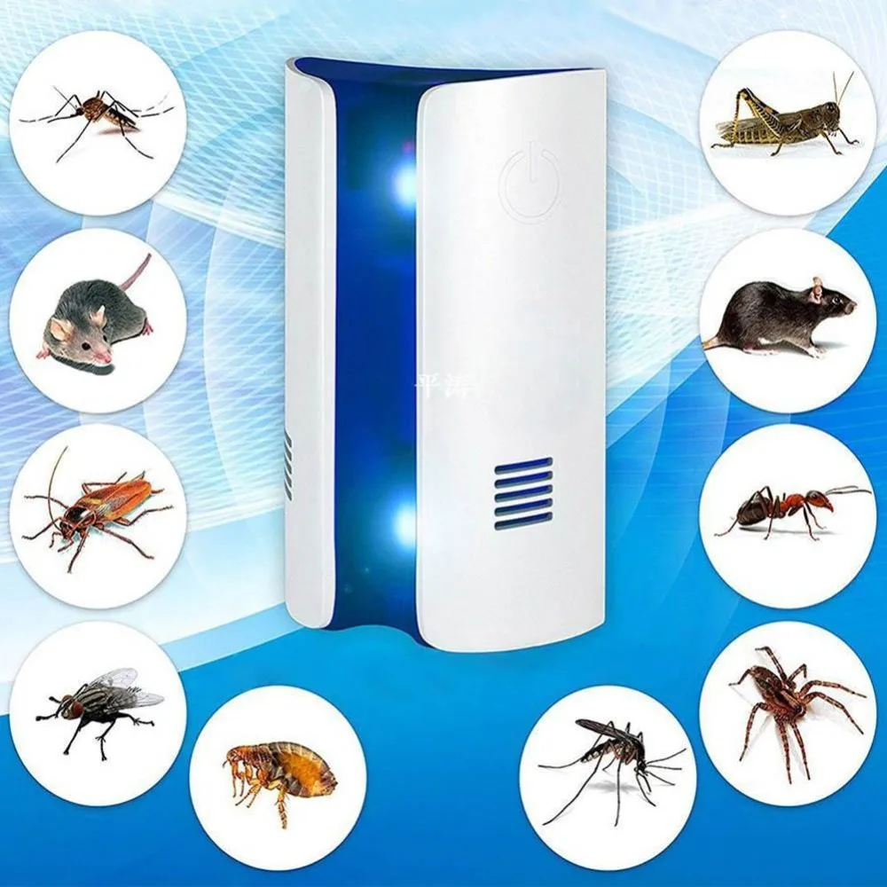 

Mosquito Killer Lamps Ultrasonic Pest Repeller Electronic Control Defender Reject Mice Rodent Insect Repeller Plug In EU/US