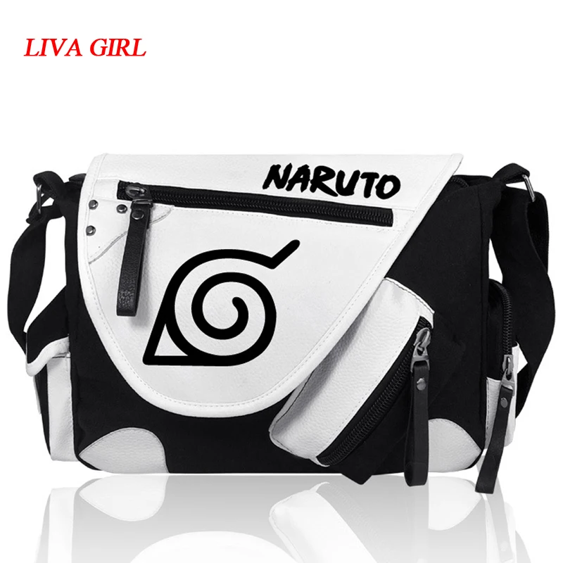 New Anime Naruto Uzumaki Canvas Shoulder Bag Messenger Bag Sport Outdoor Satchel