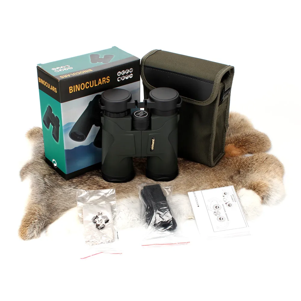 الصيد ohhunt 12X42 مناظير للماء Fogproof تلسكوب قوية مشرق البصريات نطاق التخييم التنزه مجهر الظلام الأخضر