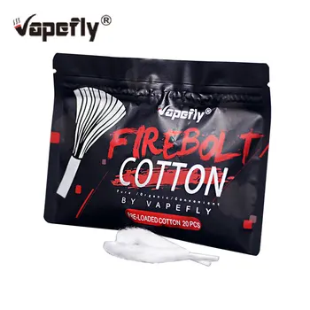 

Original Vapefly Firebolt Cotton Vape Cotton Pre-loaded Organic Cotton for DIY RDA RBA Atomizer Coil Wick DIY E-cig Vape Cotton