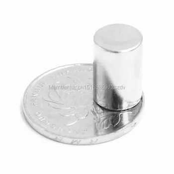 

200pcs Strong Round Dia 10mm x 15mm N35 Rare Earth Neodymium Magnet Art Craft Fridge 10x15mm