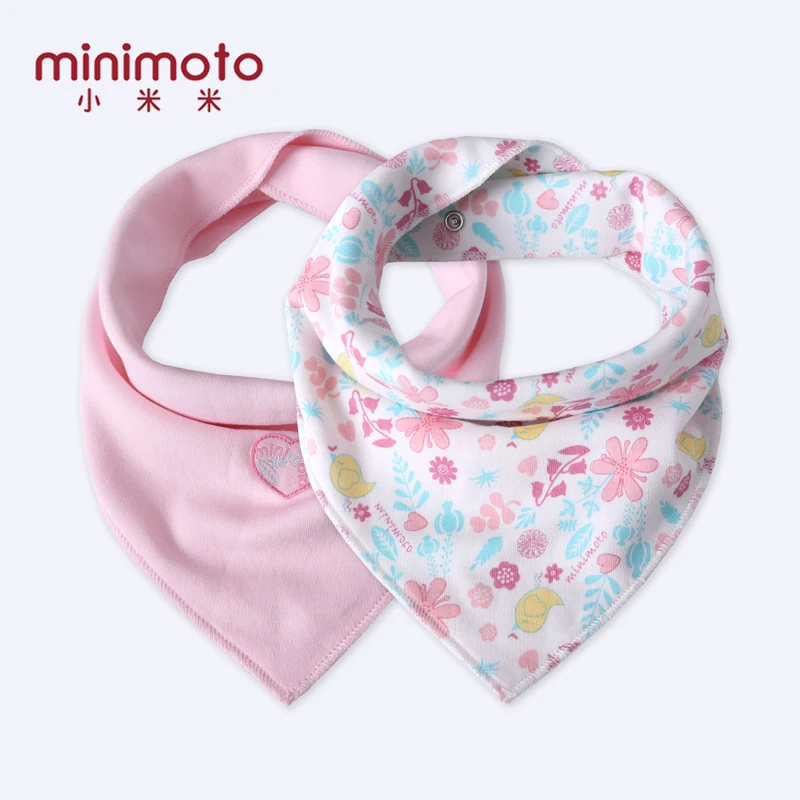 Minimoto 2 шт./компл. модная одежда для новорожденных, треугольное полотенце Детские Бандана Нагрудники унисекс для младенцев Водонепроницаемый шейный платок детские слюнявчики