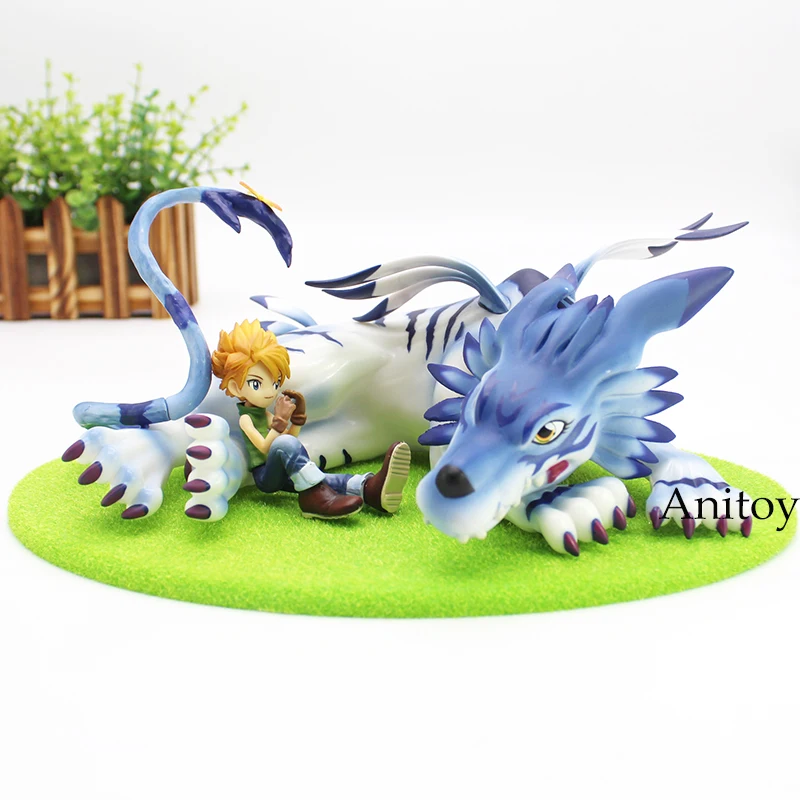 

GEM Digimon Adventure Figure Garurumon & Yamato Action Figure Toy for Children 14cm