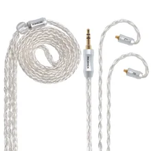 NICEHCK 8 Core посеребренный кабель MMCX/2Pin 3,5/2,5/4,4 мм для съемки TFZ ZSX ZS10 C12 C16 BA5 V90 NICEHCK NX7 Pro/DB3/F3/M6