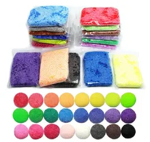 24 Colors Soft Polymer Foam Snow Pearl Modelling Clay Mud Playdough Intelligent Plasticine DIY Kids Educational