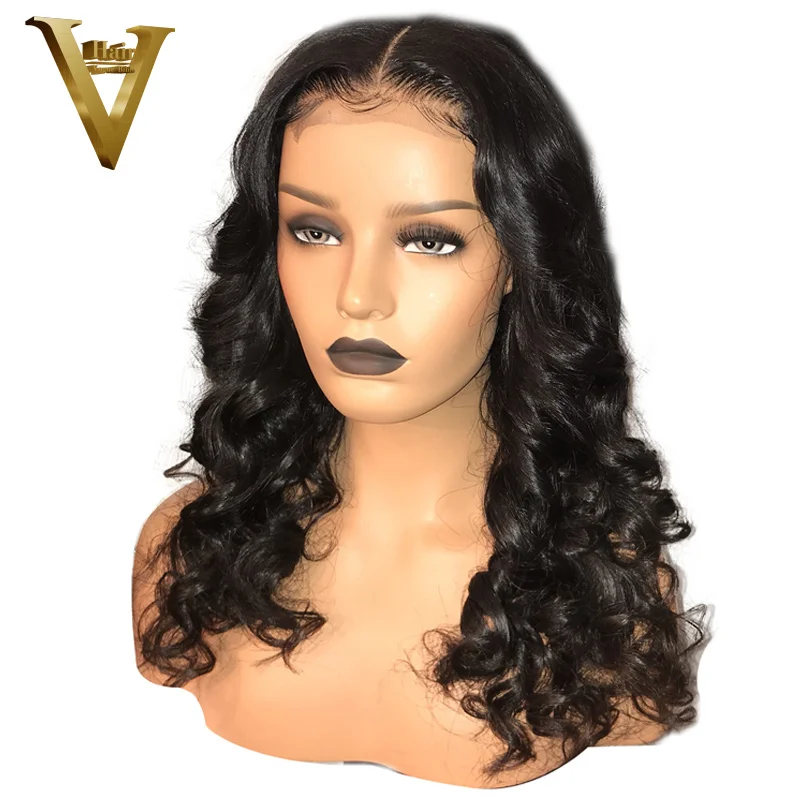 

300% Density 13x6 Lace Front Human Hair Wigs For Women Pre Plucked Body Wave Peruvian Remy Deep Part Human Hair Wigs Baby Hair