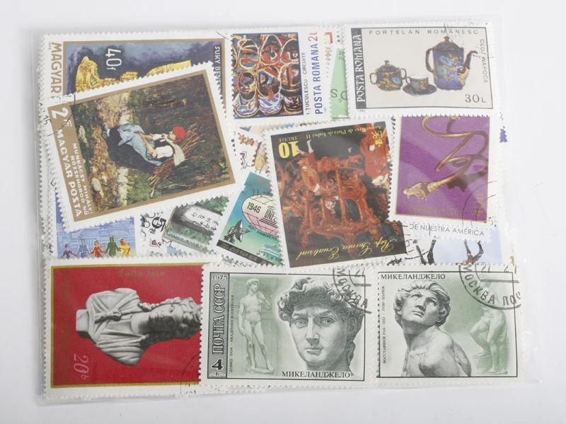 

20Pcs/Lot Artwork Painting Antique Stamps All Different From Many Countries NO Repeat Marked Postage Stamps Collecting
