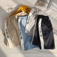 Модные хлопковые шорты мужские с карманами летние прямые шорты хип-хоп до колена Короткие Hombre