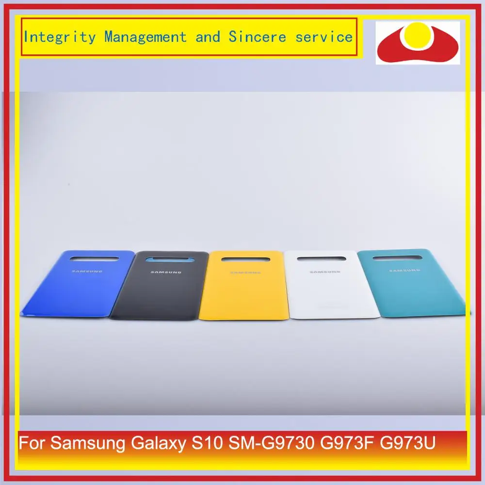 50 шт./лот для samsung Galaxy S10 S10E S10+ S10 Plus корпус батарейного отсека задняя стеклянная крышка чехол S10 Корпус Замена