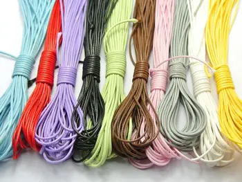 

100 Merters Mixed Color Korean Waxed Cord String Thread 1mm for Necklace 10 Color