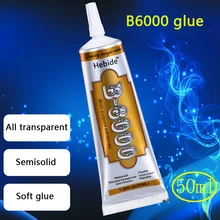Gold b6000 Glue 1 Pcs 50ml Multipurpose in Epoxy Resin Adhesive for Crystal Acrylic Jewelry Craft of Glass Screen Mobile Phone