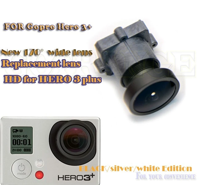 1600 pixels 170 Degree Wide Angle HD LENS replacement FOR GoPro HERO 4 3 HD4 HERO 3+ PLUS BLACK SILVER WHITE EDITION Accessories|for gopro hero|gopro hdlens for gopro - AliExpress