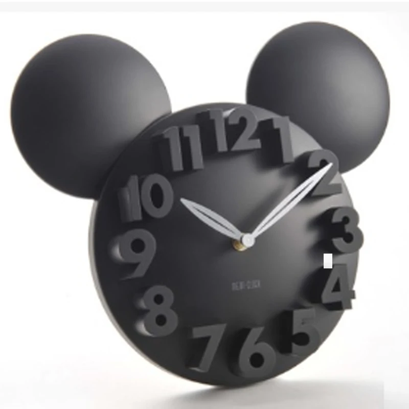 

Digital Clock Mickey Mouse 3D Wall Clock Acrylic Digital Large Kitchen Watch Horloge Mural Children Clocks Plastic Cartoon Z066
