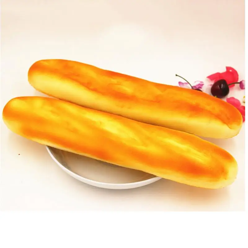 

JINHF Pillow Loaf Cake Bread Toy French Baguettes Kawaii Squishy Rising Jumbo Phone Straps charms Cute Squeeze Stress Kids Gift