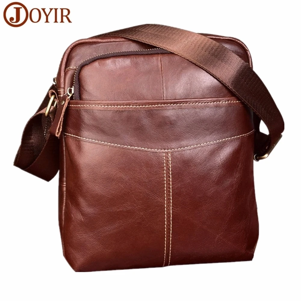 

Men's Genuine Leather Messenger Bag Small Casual Crossbody Bags Shoulder Bags For Men Handbag Flap Vintage Brand Designer Bags