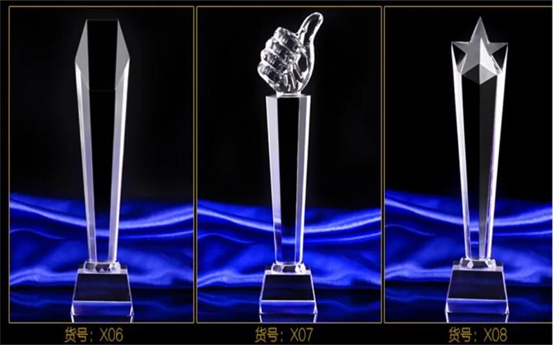 

Customized 25cm K9 Crystal trophy cup Prize Trophies Encourage Souvenirs