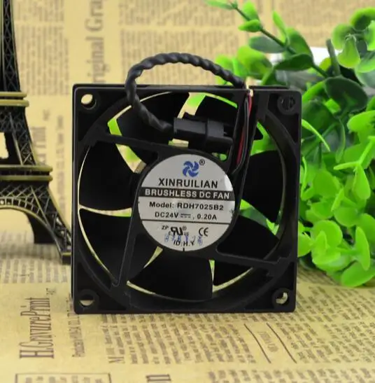 Original RUILIAN SCIENCE 70*70*25 RDH7025B2 24V 0.20A frequency converter cooling fan | Компьютеры и офис