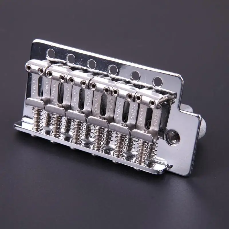 

Hot Selling Guitar Parts 1 Set Chrome 6 Strings Guitar Tremolo Bridge With Bar for Strat Guitar Accessories
