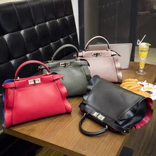 2016 Femmes PU Sacs À Main En Cuir Les Vagues Peekaboo Sacs Marques Célèbres Designer De Mode Volants Sac À Main Fourre-Tout Sac À Bandoulière