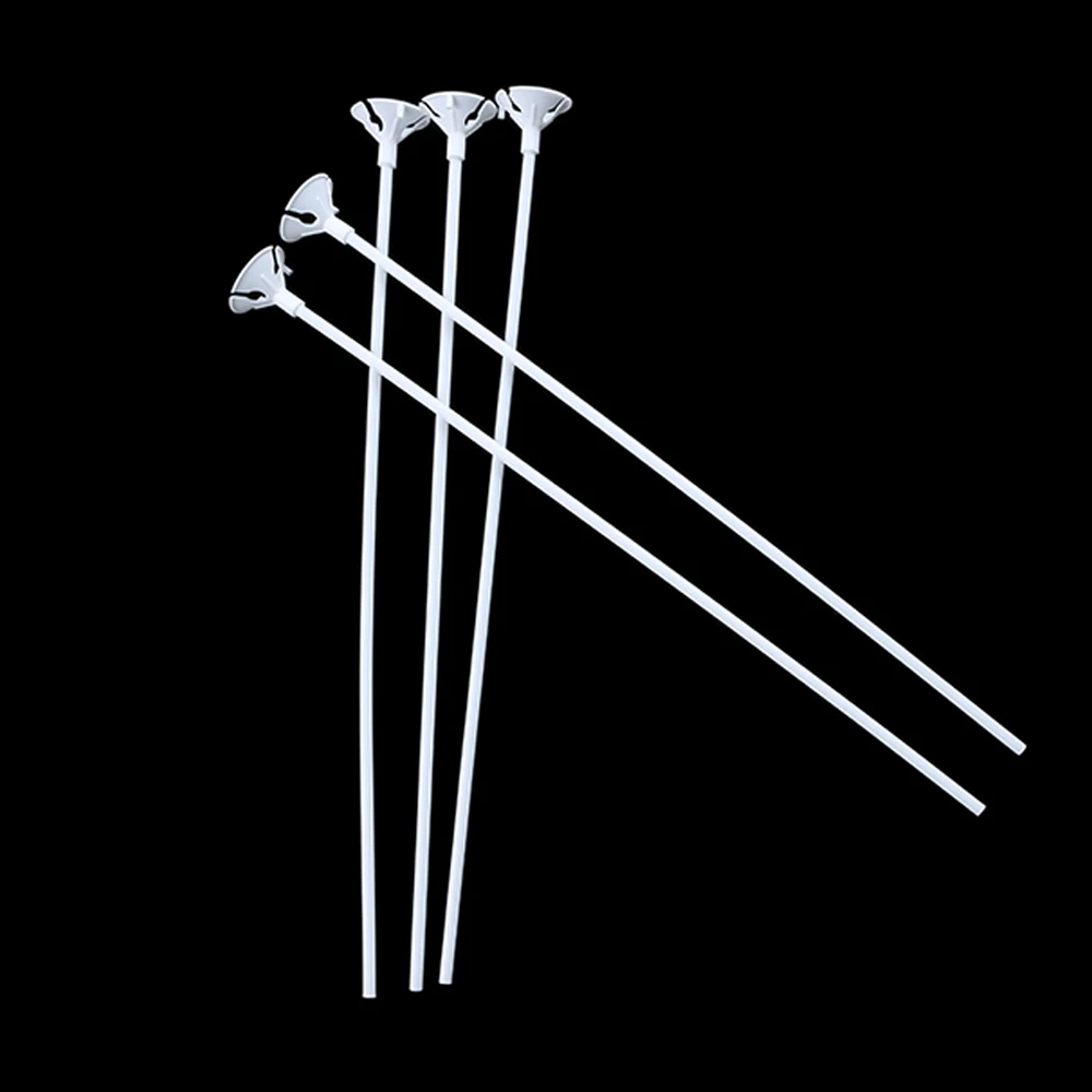 

20Pcs/lot Balloon Stick White PVC Rods for Supplies Balloons Holder Sticks with Cup Party Decoration Accessories