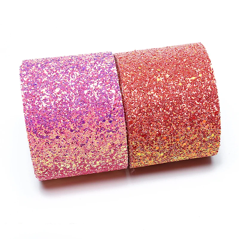

Cheap cost good quality sparkle chunky leather glitter ribbon