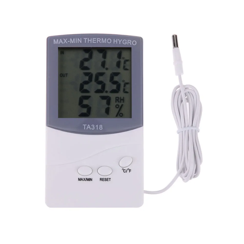 Aliexpress.com : Buy Indoor Outdoor Thermometer Hygrometer Digital LCD ...