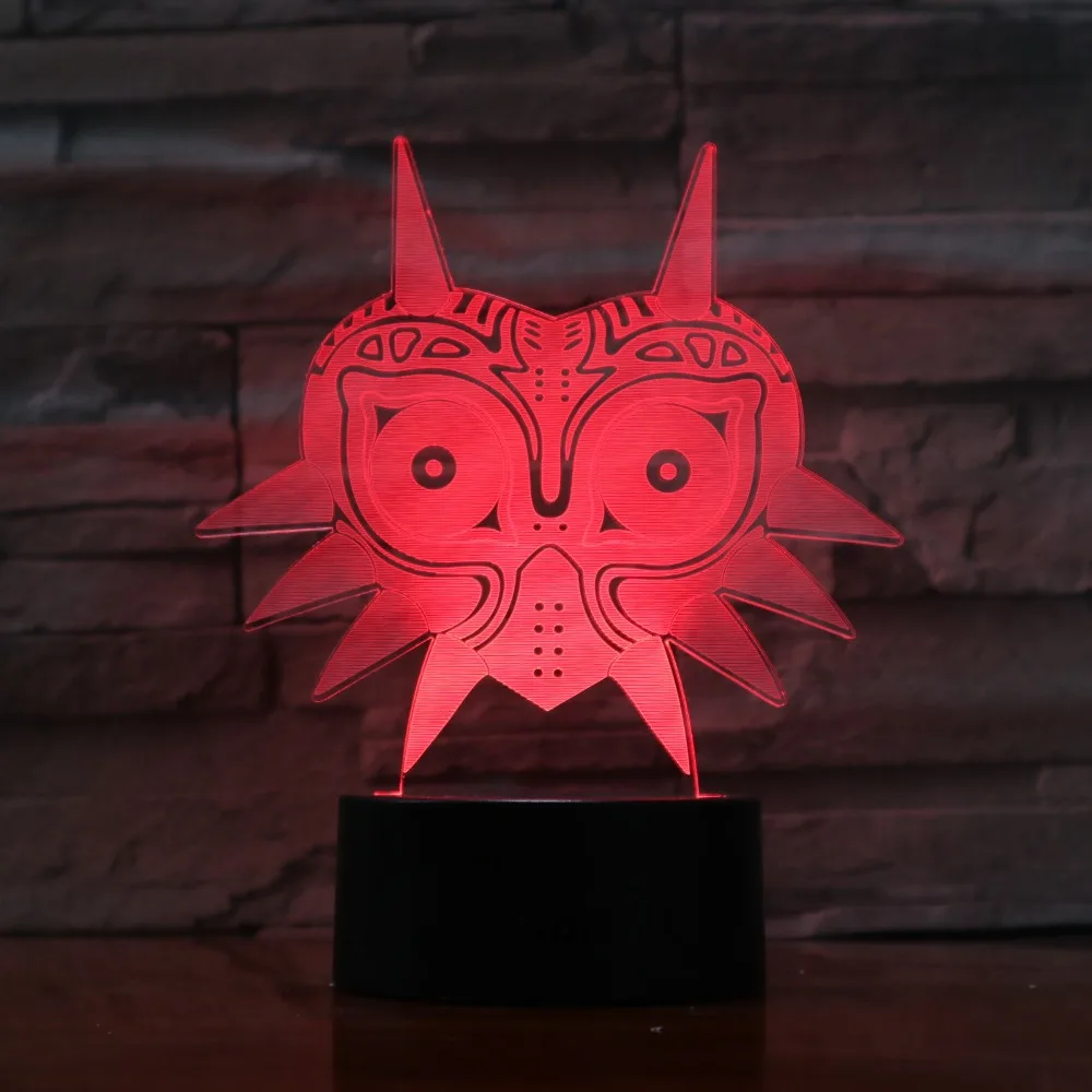 

Cat Mask 3D Lava Lamp Creative 7 Colors Changing LED Night Light RGBW Mood Decor Gift Bedroom Table Lamp Reliable Drop Shipping