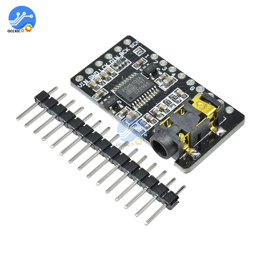 Плата декодера PCM5102 Φ I2S модуль плеера формат интерфейса плеер цифровая звуковая