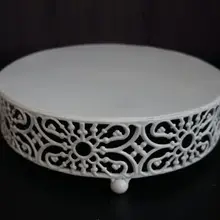 Европейский стиль, Круглый Свадебный держатель для кексов, подставка из кованого железа, тарелка для закусок, поднос, белая подставка для цветов