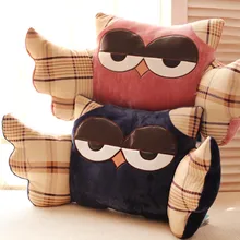 Плюшевая Сова Подушка для поясницы/личностные большие крылья Сова Подушка/поясничная Автомобильная/Автомобильная фурнитура для интерьера