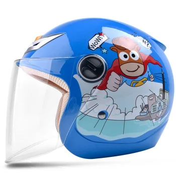 

2017 seasons boy children open face motorcycle helmet MOTO electric bicycle safety headpiece child kids motocross helmets
