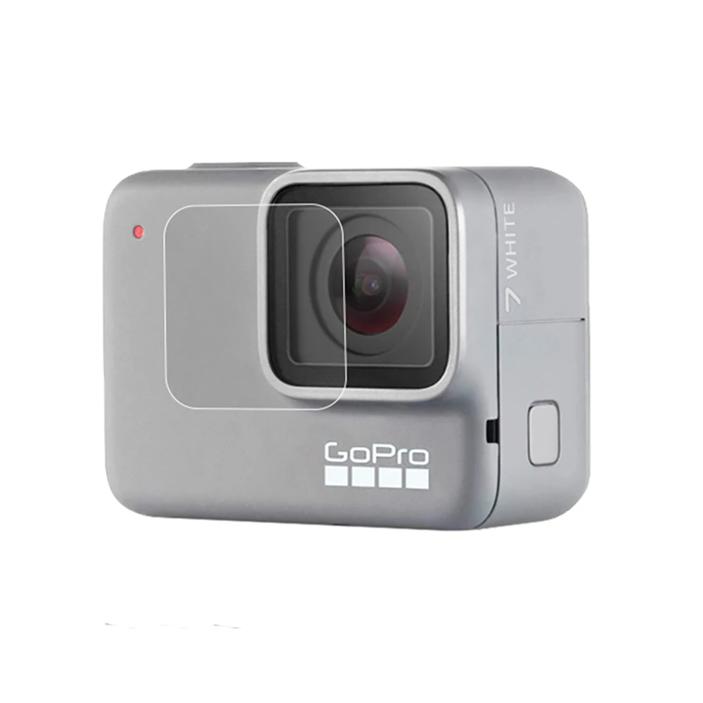 JINSERTA 2 шт./лот камера экран протектор для GoPro7 Белый/Щепка Камера Передняя линза ЖК-экран прозрачная пленка