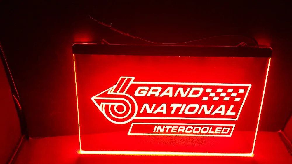 BUICK GRAND NATIONAL beer bar pub club 3d светодиодная неоновая световая вывеска мужская