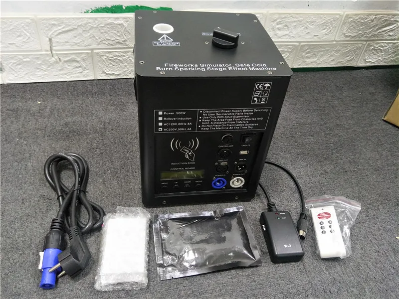 Controle de Rotação para o Casamento da Fase Elétrica Sparkler Chama Fogo Máquina 2m Altura Especial Coldfireworks Dmx 512 500w 18 2m altura especial coldfireworks dmx 512, controle