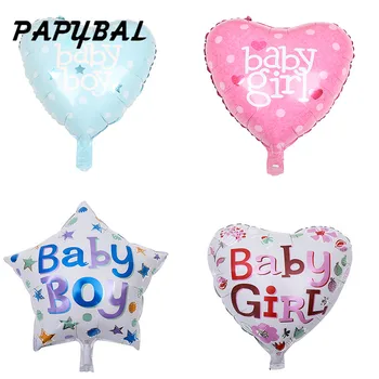 

50pc 18inch Baby Boy Girl Foil Helium Balloons for Baby Shower Birthday Party Decorations Kids Toys Air Globos Balloon Supplies