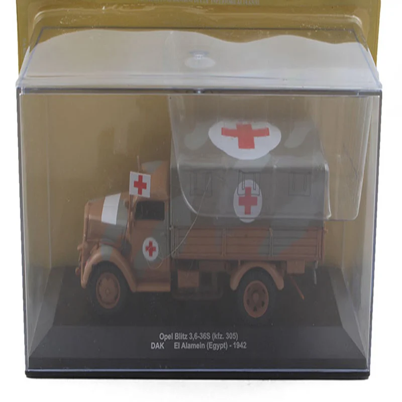 

1/43 Boutique Replica OPEL Blitz-1942 Ambulance Display Collection Model Alloy die-casting Old-fashioned Light Military Vehicle