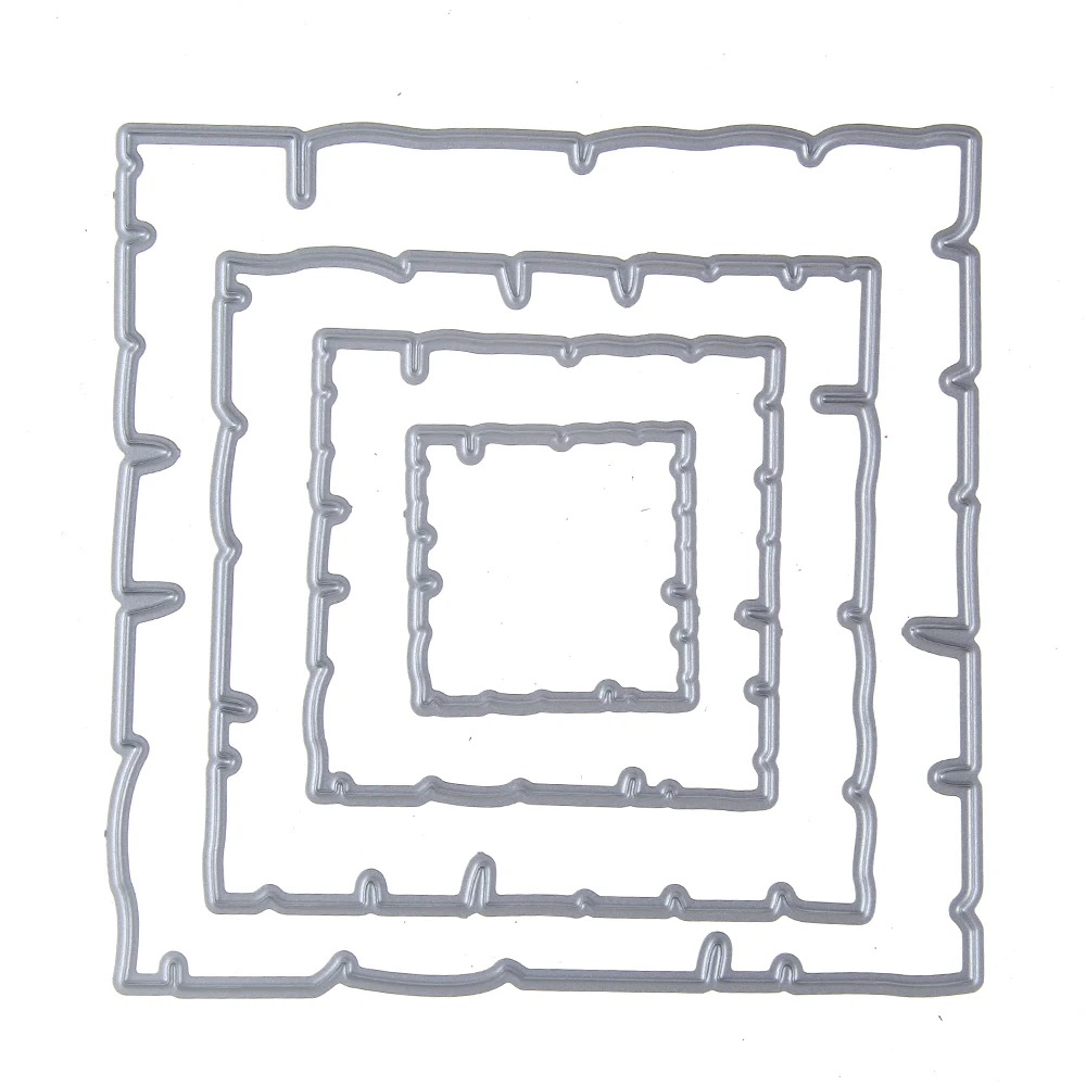 

101*101mm Square Carbon Metal Cutting Dies Scrapbooking Embossing Dies Cut Stencils Paper Cards DIY Decorative