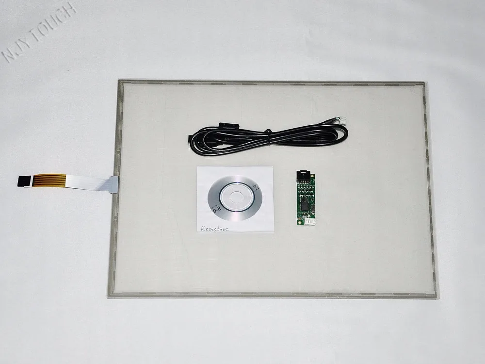 17 Inch 5 Wire Resistive Touch Screen Panel with USB Controller kit for 17" 43 LCD Panel