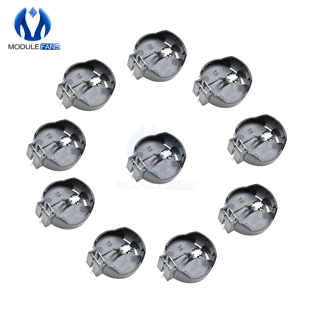 

10Pcs Diy Electronic CR2032 CR2025 3V Button Coin Cell Battery Socket Holder Box Case GM