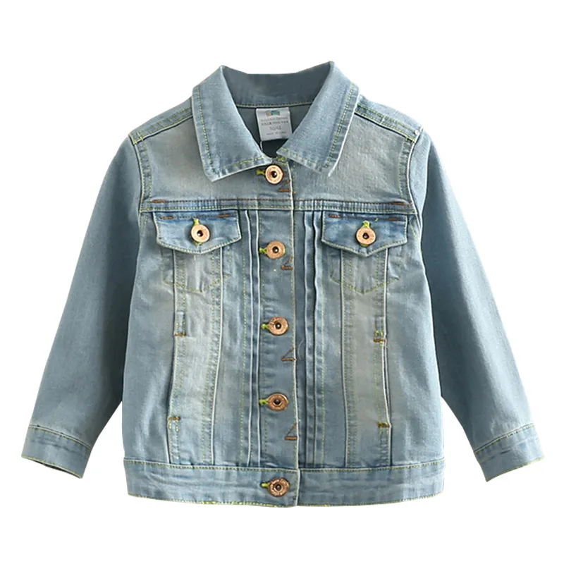 Baby girl denim outerwear spring children's clothing Kids Denim Jacket
