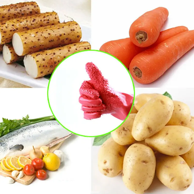 FHEAL High Quality Home Use Potato Gloves Kitchen Magic Anti-skidding Vegetable Peeling Gloves Cleaning Brush Kitchen Tool (11)